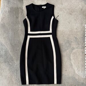 Calvin Klein Black and White Mini Dress